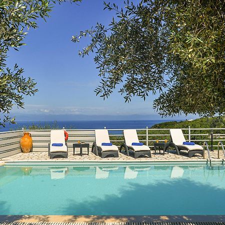 Vila Lioniskari Seaviews - Paxoi'S Private Pool Oasis Porto Ozias Exteriér fotografie