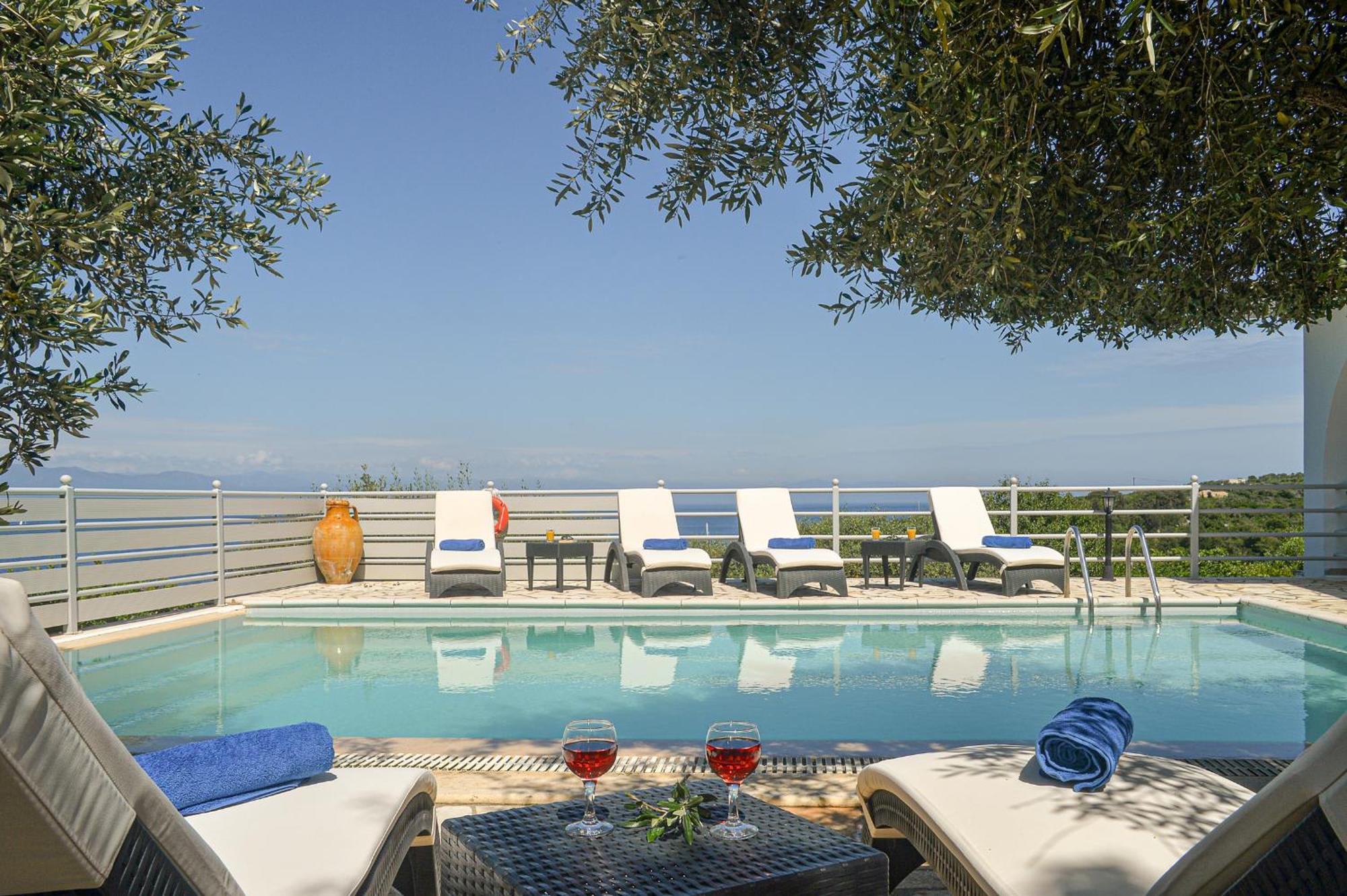 Vila Lioniskari Seaviews - Paxoi'S Private Pool Oasis Porto Ozias Exteriér fotografie